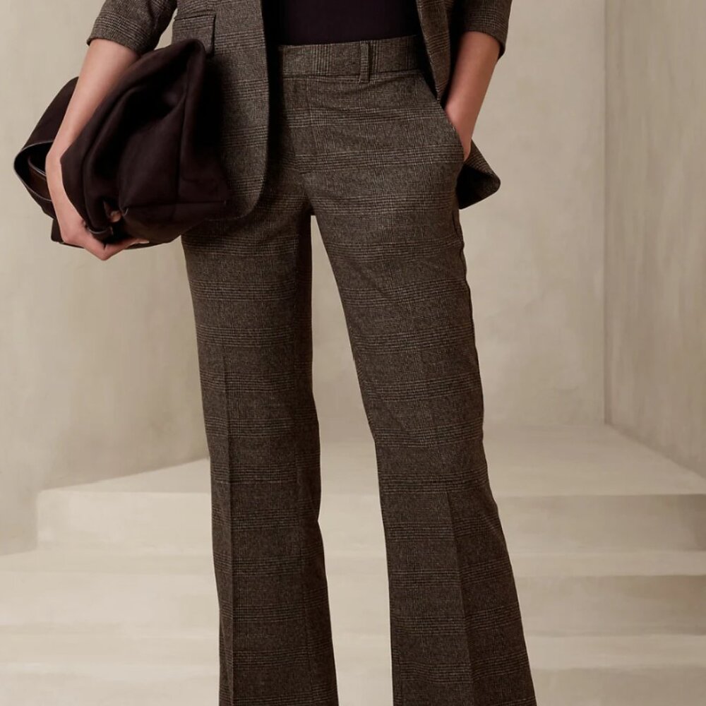 Banana Republic plaid checkered pants size 4